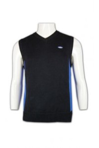 LBX021 School Vest Wholesaler, School Uniforms Black V-neck Knit Vest